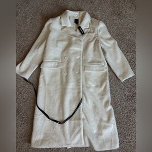 White Faux Wool Jacket - Brand new